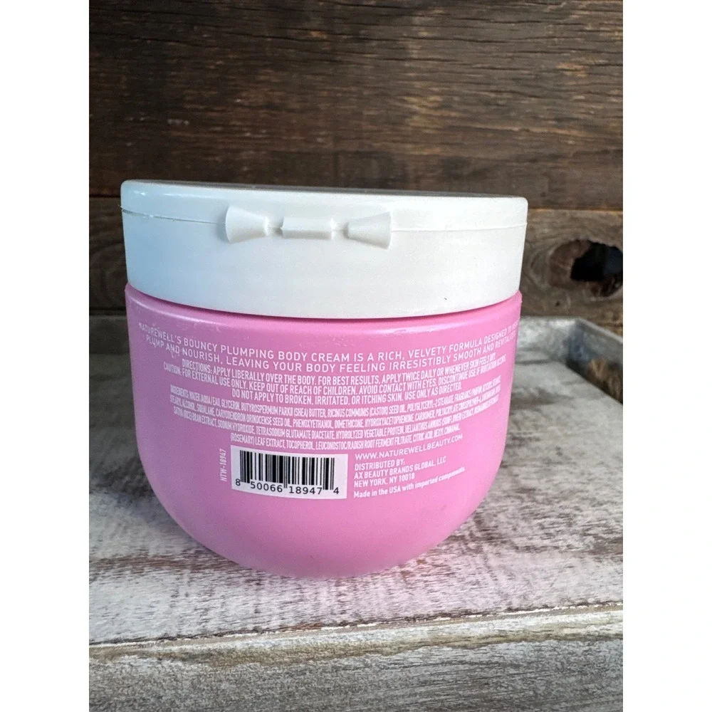 Nature Well Bouncy Plump Body Cream Deep Hydration 12oz Giant Jar Sealed MSRP$18